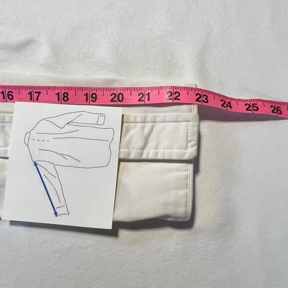 🤍 Women's Zara Jacket Size M – 100% Cotton,  white Chic Utility Style - Picture 10 of 11